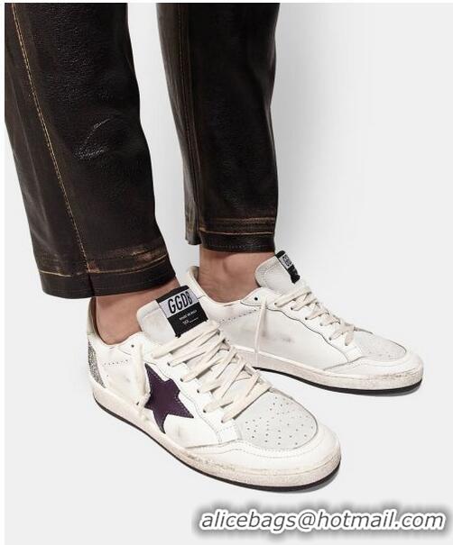 Grade Golden Goose GGDB  Ball Star Sneakers With GGDB Star And Glittery Heel Tab GGBD30