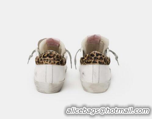 Chic Golden Goose GGDB Women's LAB Limited Edition Super-Star Sneakers With Double Tongue And Leopard-print Heel Tab GGB