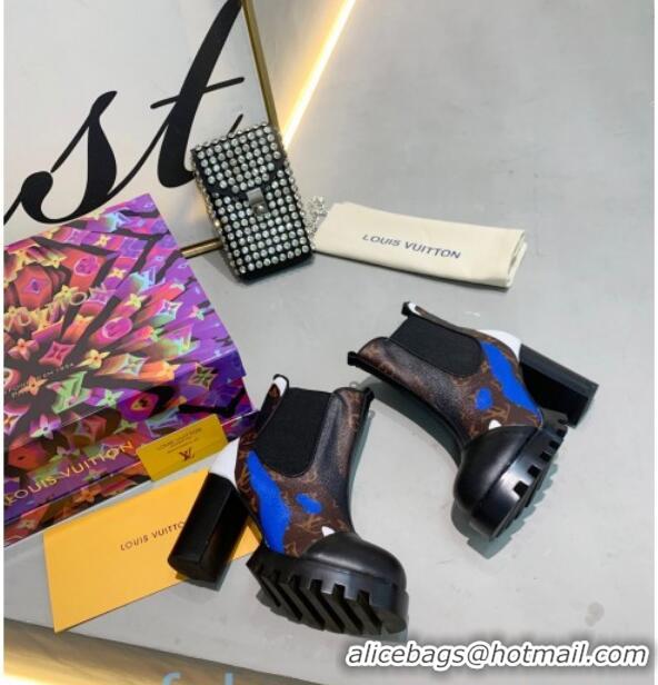 Sumptuous Louis Vuitton LV x LoL Star Trail Ankle boots 83126 Blue 2020