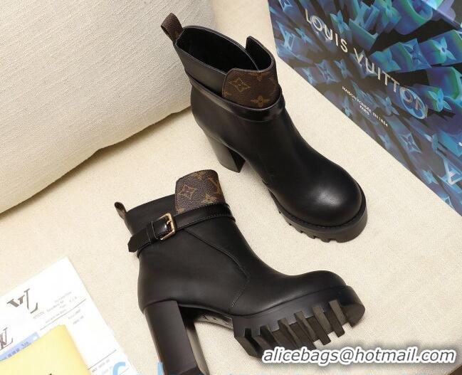 Good Quality Louis Vuitton Star Trail Buckle Strap Ankle Boots 83131 Black 2020