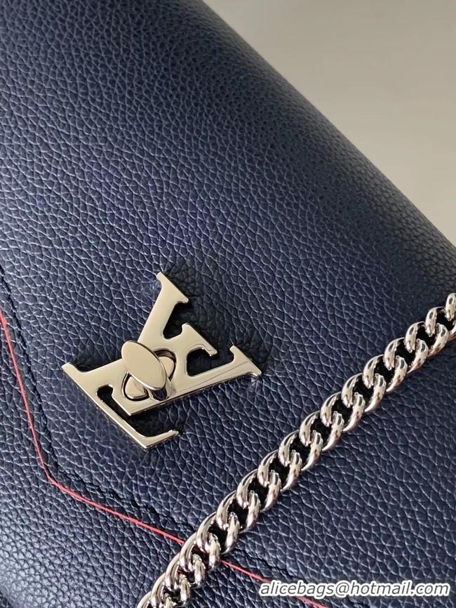 Good Product Louis Vuitton Original MYLOCKME Chain Bag M63471 Royal Blue