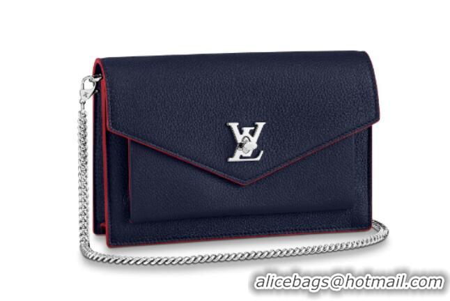 Good Product Louis Vuitton Original MYLOCKME Chain Bag M63471 Royal Blue