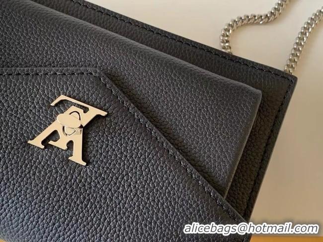 Unique Style Louis Vuitton Original MYLOCKME Chain Bag M63471 black