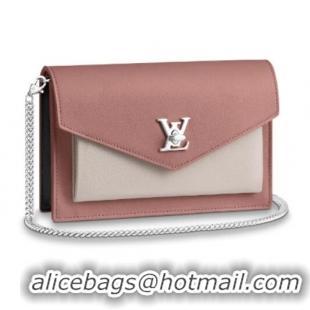 Famous Brand Louis Vuitton Original MYLOCKME Chain Bag M63471 pink&white