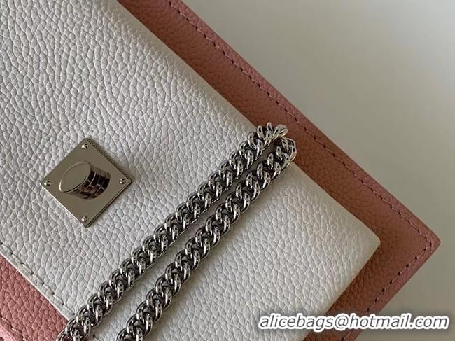 Famous Brand Louis Vuitton Original MYLOCKME Chain Bag M63471 pink&white