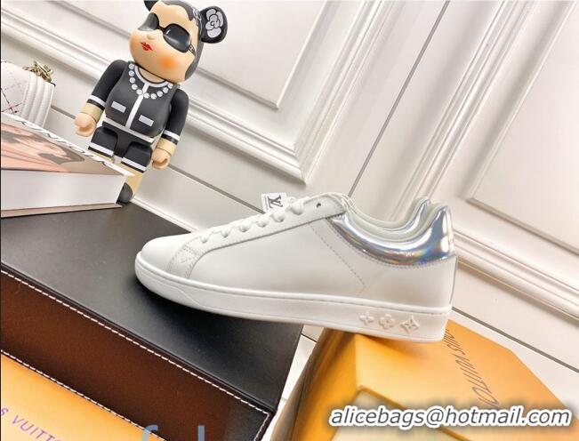 Charming Louis Vuitton Luxembourg Sneakers in Silky Calfskin 83140 White/Silver