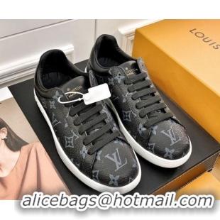 Fashion Louis Vuitton Luxembourg Sneakers in Black Monogram Canvas 83142