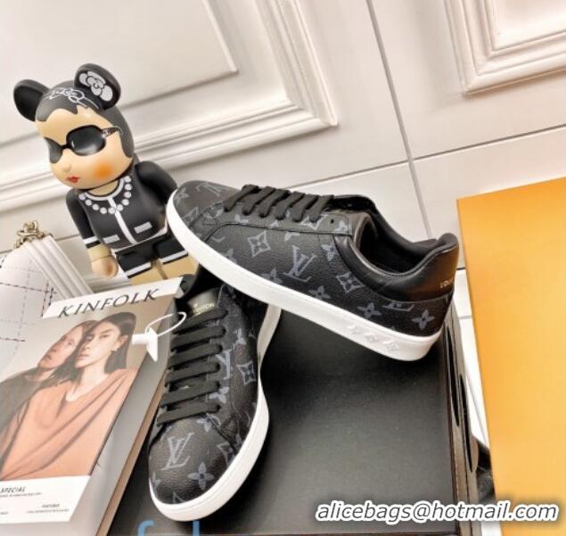 Fashion Louis Vuitton Luxembourg Sneakers in Black Monogram Canvas 83142