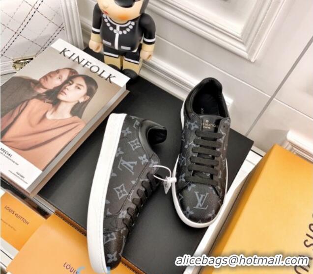 Fashion Louis Vuitton Luxembourg Sneakers in Black Monogram Canvas 83142