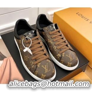 Sumptuous Louis Vuitton Luxembourg Sneakers in Brown Monogram Canvas 83143