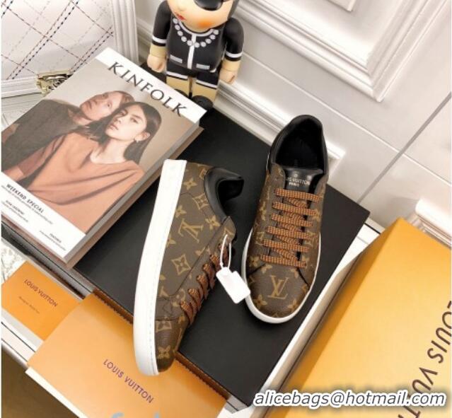 Sumptuous Louis Vuitton Luxembourg Sneakers in Brown Monogram Canvas 83143