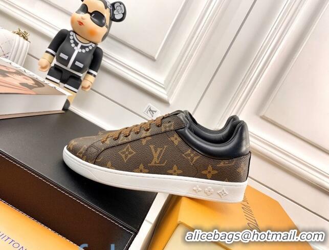 Sumptuous Louis Vuitton Luxembourg Sneakers in Brown Monogram Canvas 83143