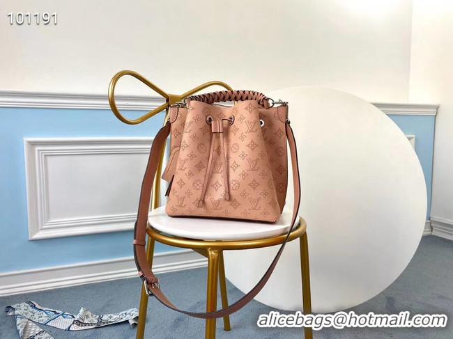 Good Looking Louis Vuitton MURIA Mahina perforated calf leather M55800 pink