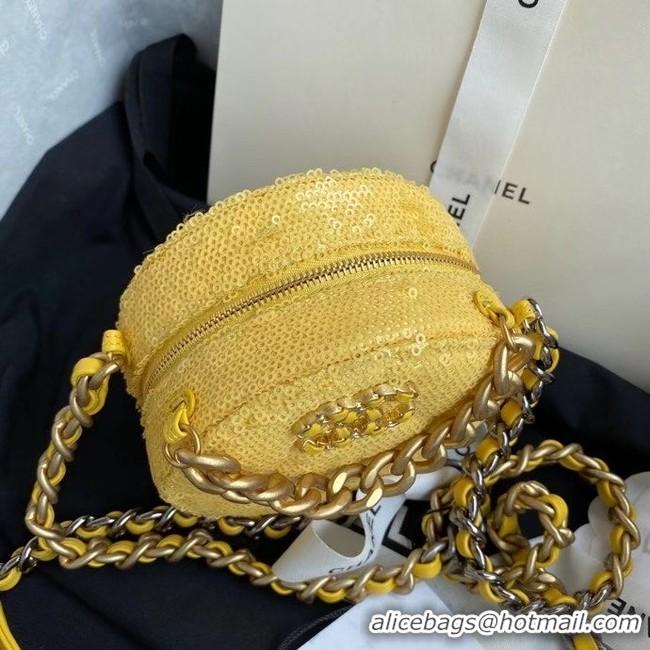 Buy Inexpensive Chanel 19 chain Bag AP0945 Yellow