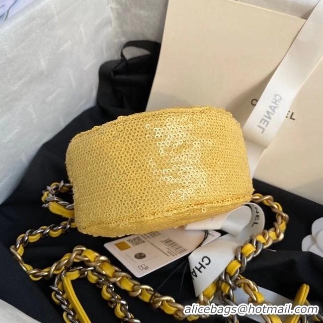 Buy Inexpensive Chanel 19 chain Bag AP0945 Yellow