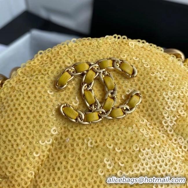 Buy Inexpensive Chanel 19 chain Bag AP0945 Yellow