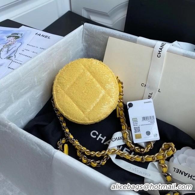 Buy Inexpensive Chanel 19 chain Bag AP0945 Yellow