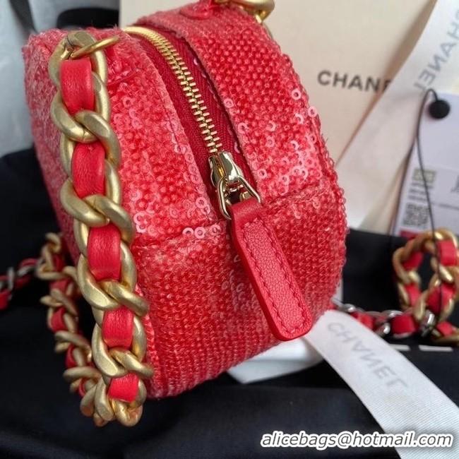 Affordable Price Chanel 19 chain Bag AP0945 red