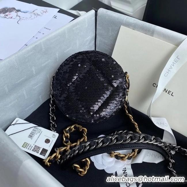 Best Quality Chanel 19 chain Bag AP0945 black