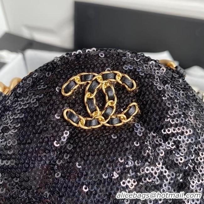 Best Quality Chanel 19 chain Bag AP0945 black