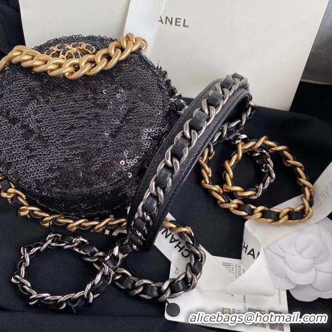 Best Quality Chanel 19 chain Bag AP0945 black