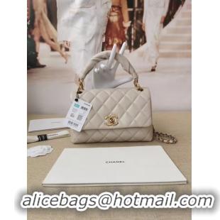 Famous Brand Chanel Original Lather Flap Bag AS2044 white