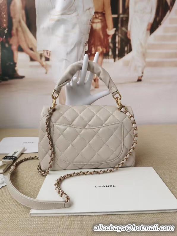 Famous Brand Chanel Original Lather Flap Bag AS2044 white