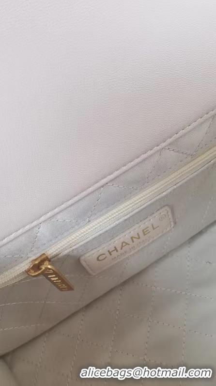 Famous Brand Chanel Original Lather Flap Bag AS2044 white