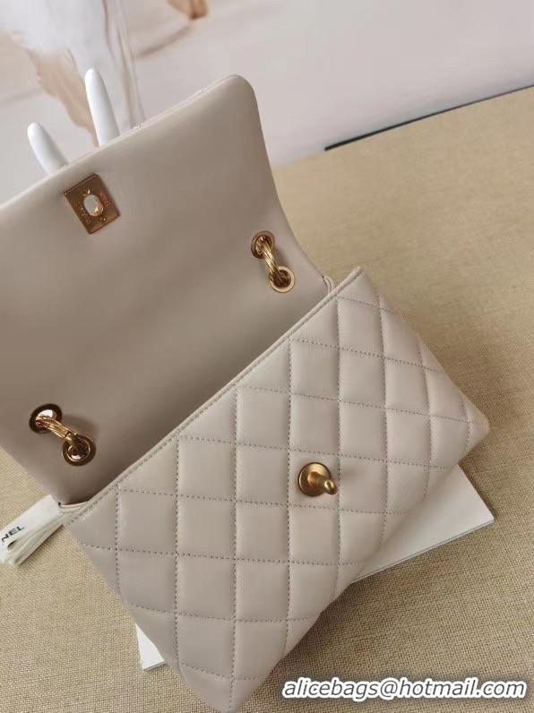 Famous Brand Chanel Original Lather Flap Bag AS2044 white