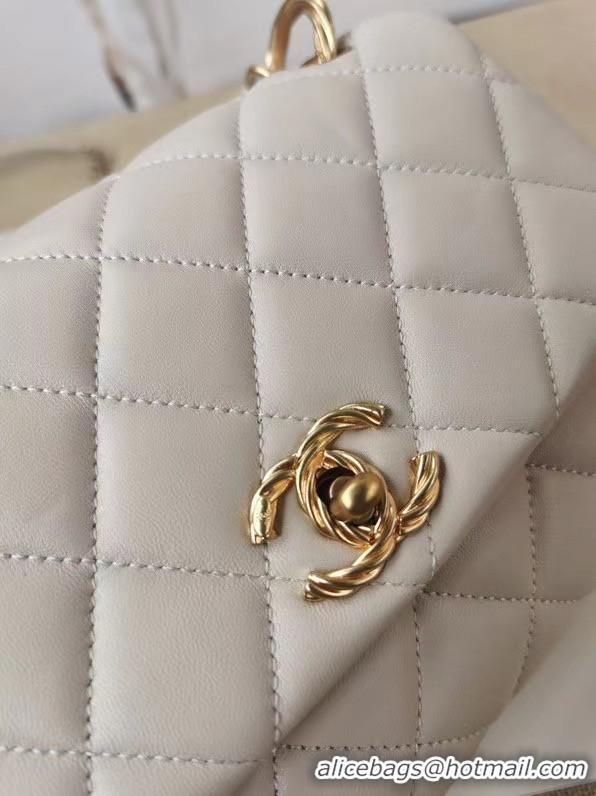 Famous Brand Chanel Original Lather Flap Bag AS2044 white