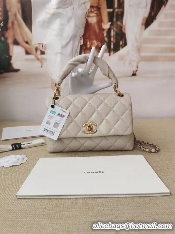 Famous Brand Chanel Original Lather Flap Bag AS2044 white