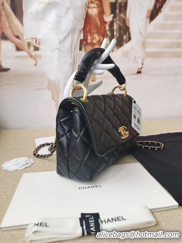 New Style Chanel Original Lather Flap Bag AS2044 black