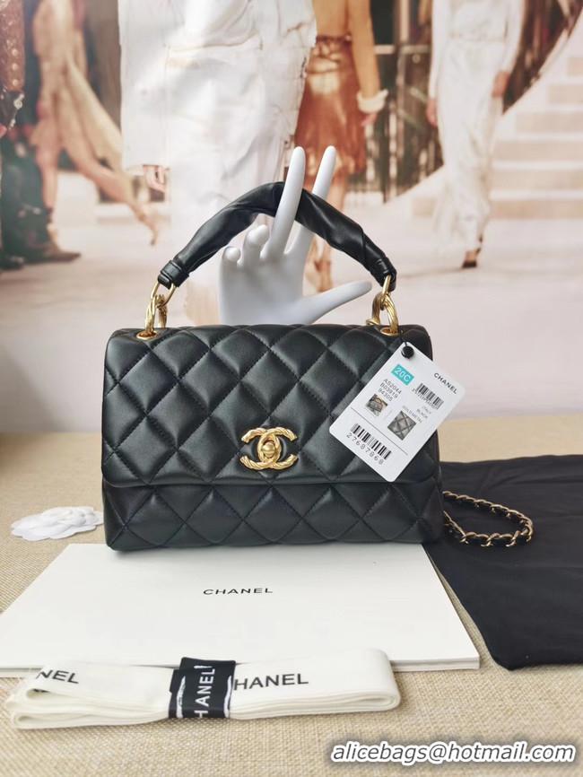 New Style Chanel Original Lather Flap Bag AS2044 black