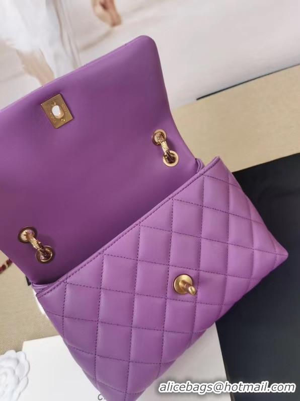 Best Quality Chanel Original Lather Flap Bag AS2044 Lavender