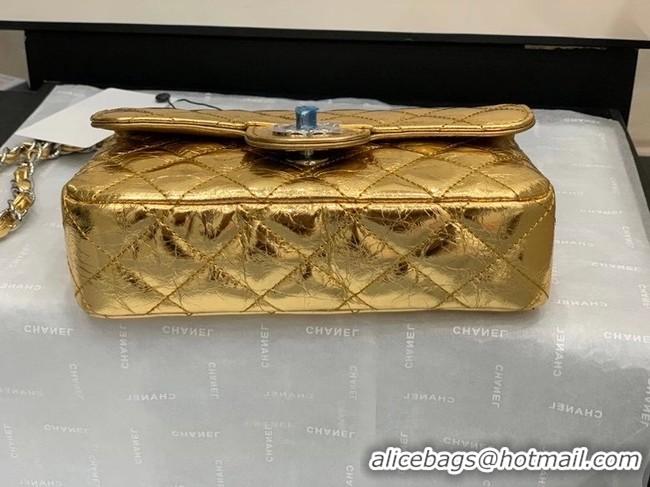 Promotional Chanel Flap Original Lambskin Leather Shoulder Bag AS1665 gold