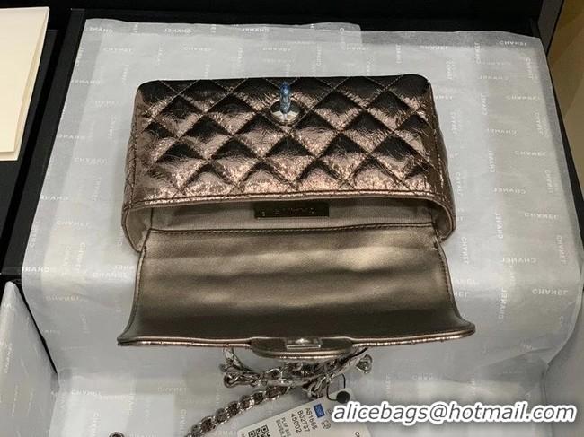 Top Quality Chanel Flap Original Lambskin Leather Shoulder Bag AS1665 Light Gold