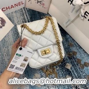 Fashion Discount Chanel Small 2.55 Flap Bag AS1961 white