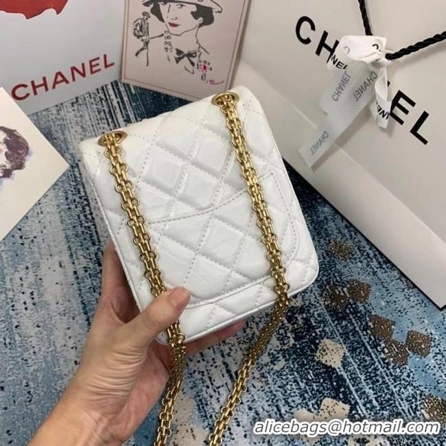 Fashion Discount Chanel Small 2.55 Flap Bag AS1961 white