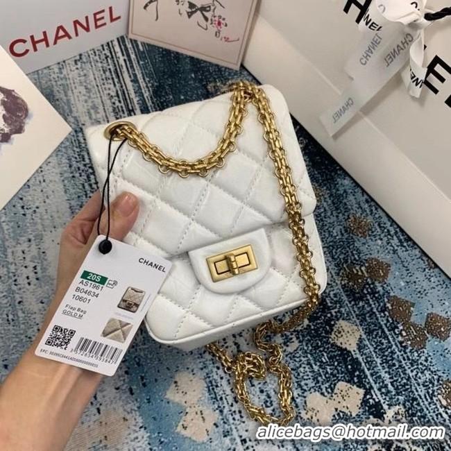 Fashion Discount Chanel Small 2.55 Flap Bag AS1961 white