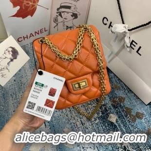 Perfect Cheapest Chanel Small 2.55 Flap Bag AS1961 orange