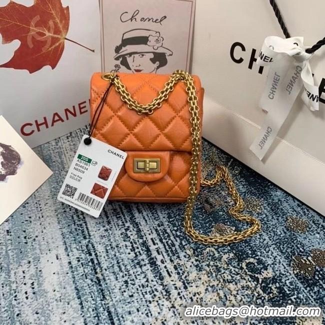 Perfect Cheapest Chanel Small 2.55 Flap Bag AS1961 orange