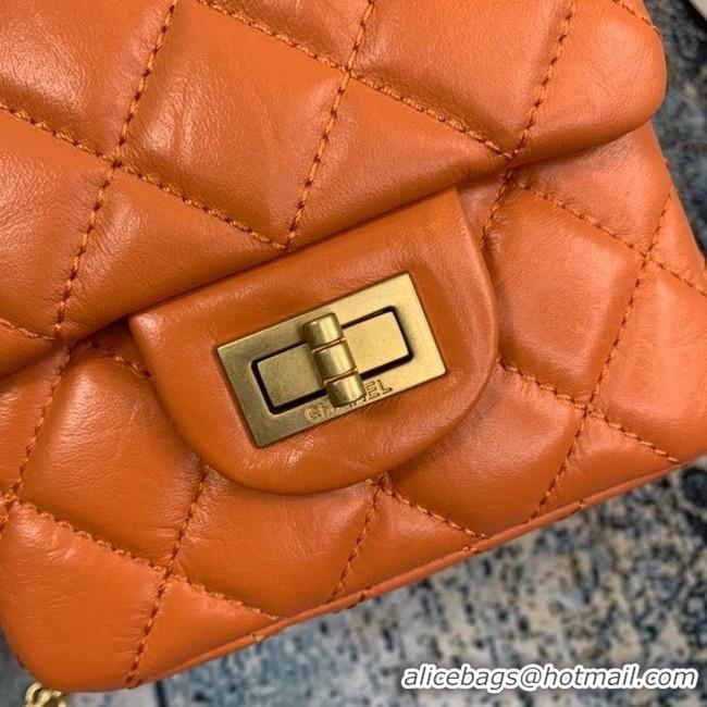 Perfect Cheapest Chanel Small 2.55 Flap Bag AS1961 orange