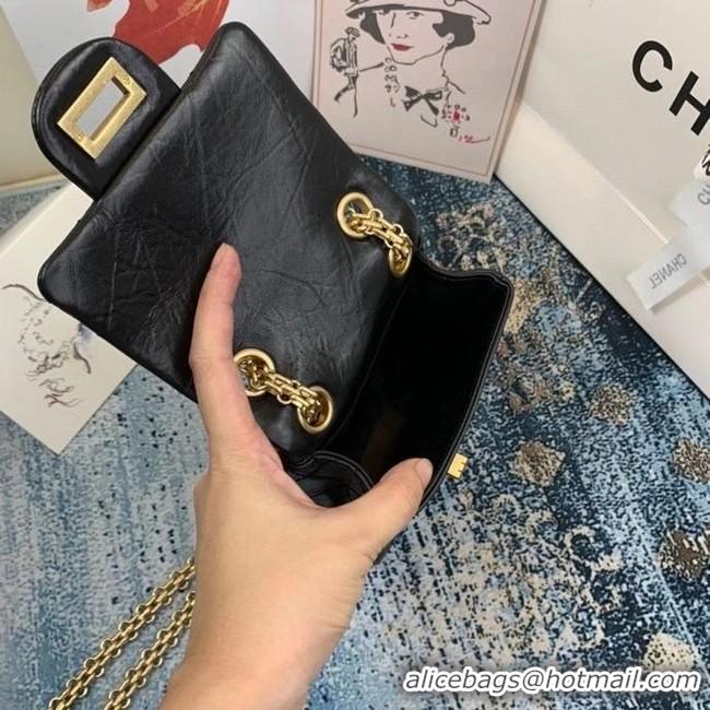 Buy Cheapest Chanel Small 2.55 Flap Bag AS1961 black