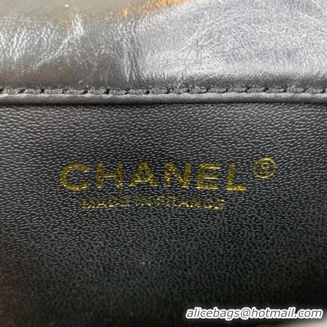 Buy Cheapest Chanel Small 2.55 Flap Bag AS1961 black