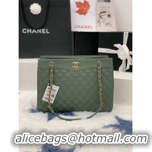 Pretty Style Chanel Original Lather Bag AS2784 green