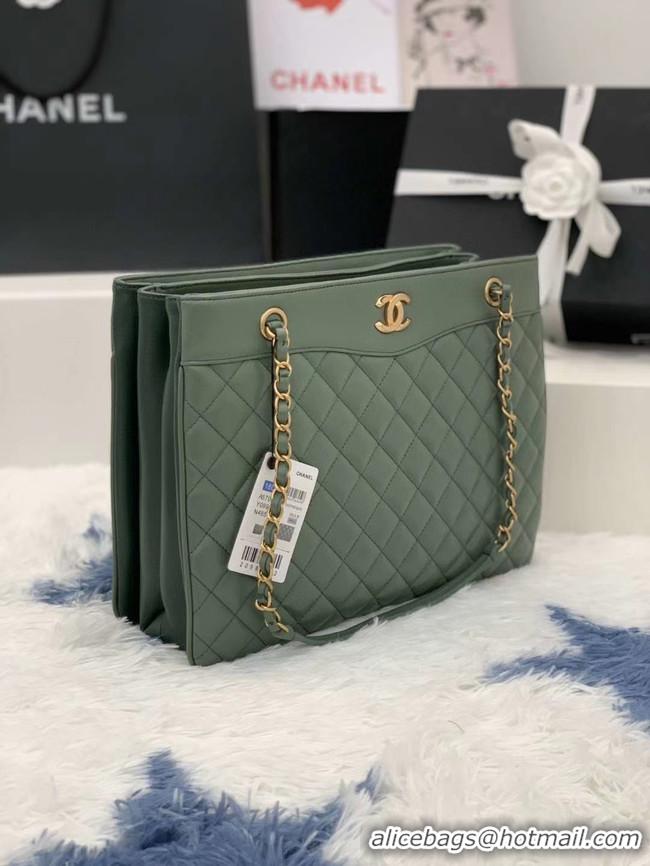 Pretty Style Chanel Original Lather Bag AS2784 green