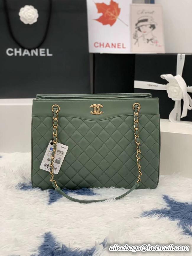 Pretty Style Chanel Original Lather Bag AS2784 green