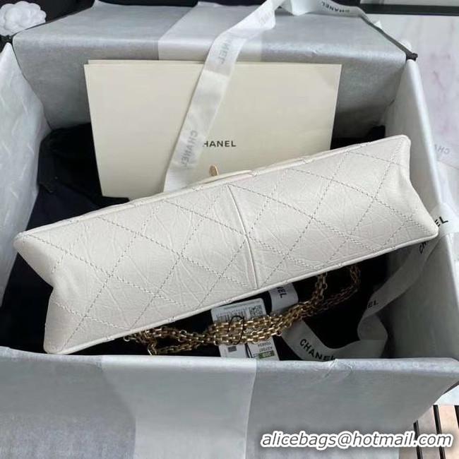 Best Product Chanel 2.55 Calfskin Flap Bag A37587 white