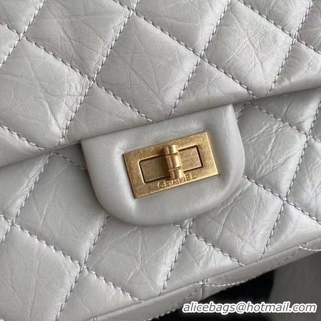 Good Product Chanel 2.55 Calfskin Flap Bag A37587 light grey