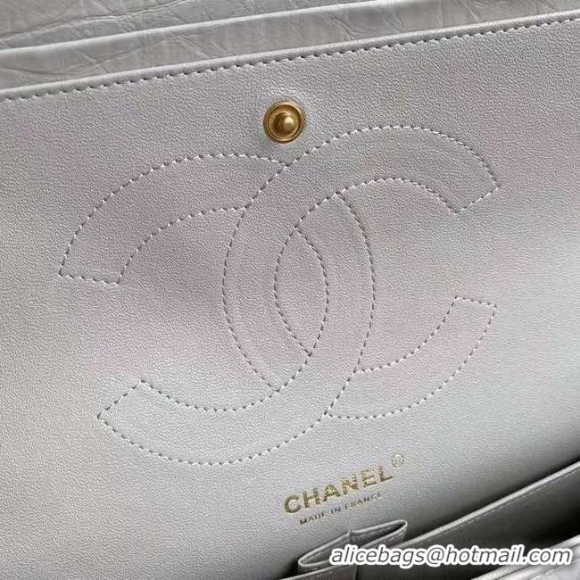 Good Product Chanel 2.55 Calfskin Flap Bag A37587 light grey